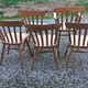 Set de 4 chaises et 1 fauteuil style montagne en chêne