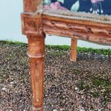 Fauteuil de style Louis Xvi ancien 1900s tissus Fleuris