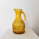 Yellow glass pitcher 70s