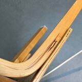 Vintage Red Children's Chair in Linoleum N65 by Alvar Aalto for Artek, Finland, 1970s