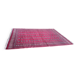 Old Afghan carpet in wool – hand-knotted – tribal patterns – 293 × 186 cm