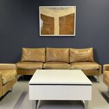 COR Leather Sofa Set (one sofa, two armchairs, one coffee table)