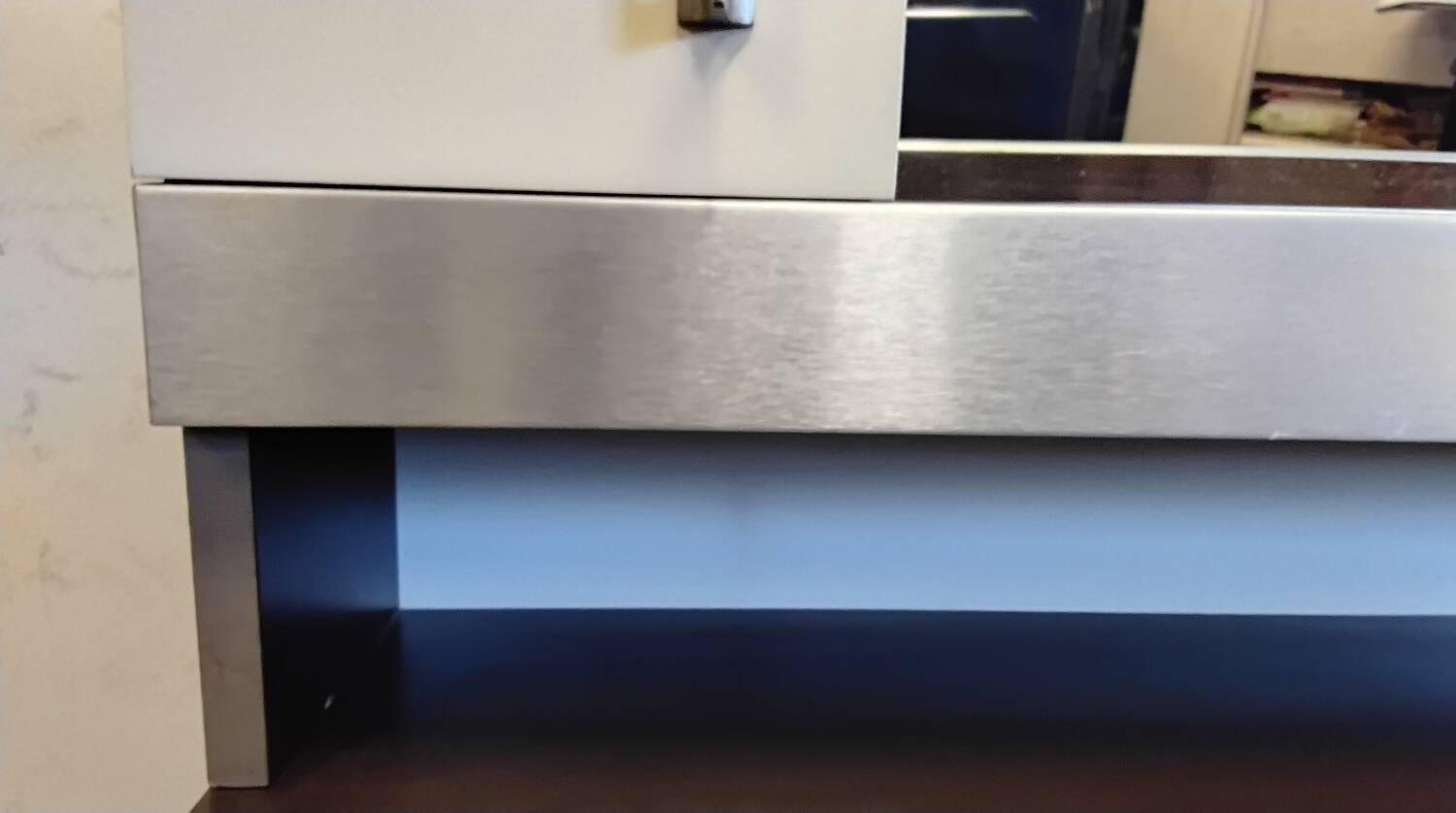 Bar cabinet / entrance furniture with a vintage 1970s mirror.