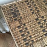 Rattan side table
