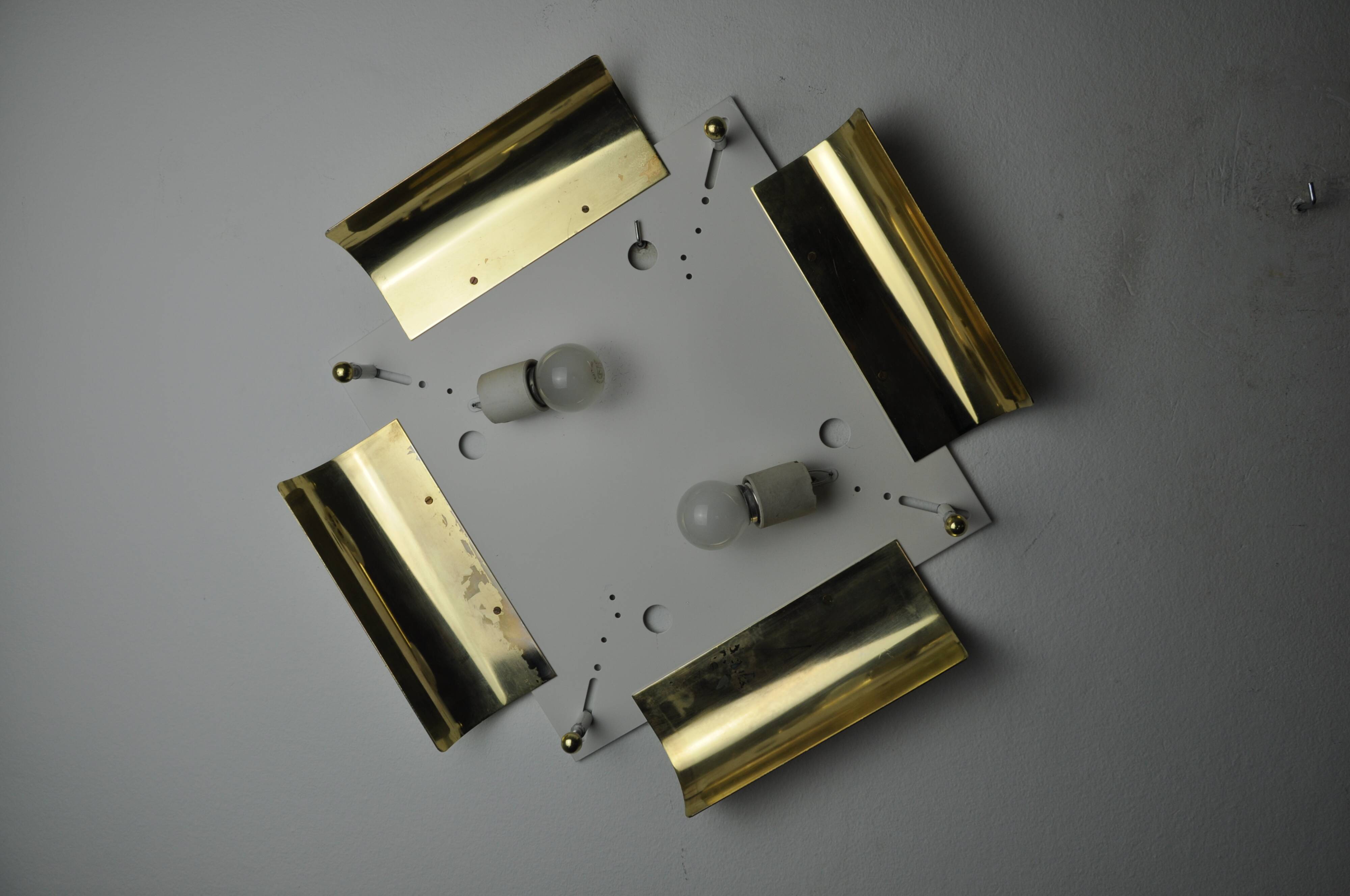 XXL frosted wall lamp by Kalmar, Murano glass, Austria, 1970