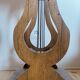 Lyre bedside table, cherry wood, 1960s.
