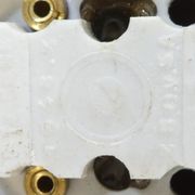 3 Ancient porcelain switches and industrial vintage crhomé metal