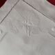 Pillowcase hand-embroidered thread monogram E.D.