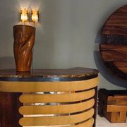 Willy Rizzo Bar Cabinet in Rosewood and Marble, Italy, 1970s