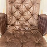 "Pernilla" leather armchair "Bruno Mathsson" 1960.