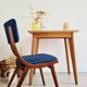 Table - bureau internat bois brut ancien pieds compas