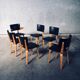 MCM Dutch Design Dining Chairs attributed to Cor Alons for Gouda Den Boer, 1950s, Set of 6