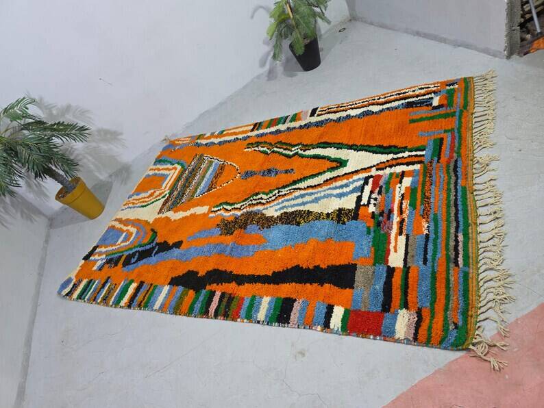 Tapis bérbere marocain décoré 200cmx300cm