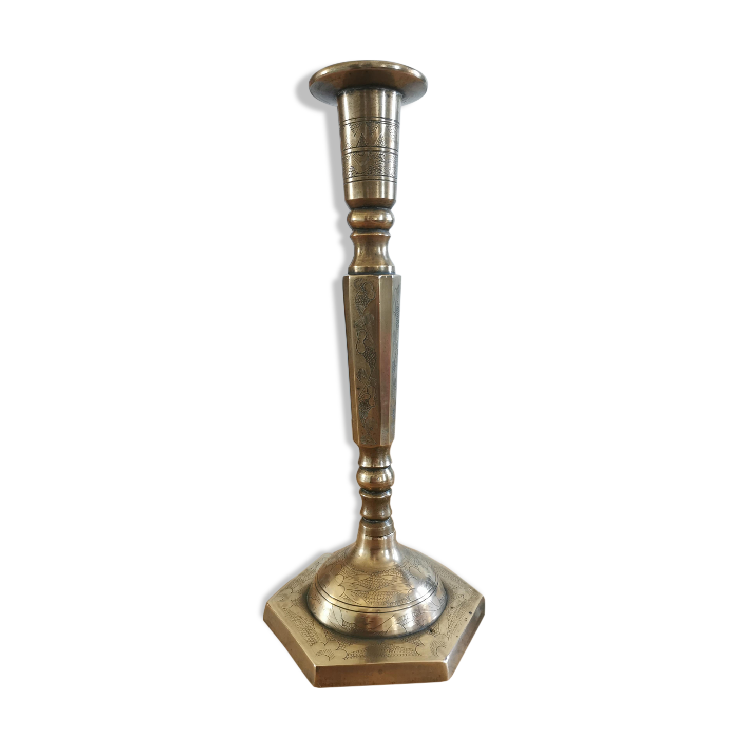 Bronze brass candle holder