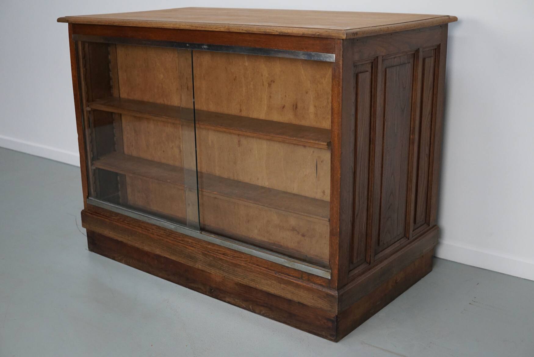 French oak shop counter / desk or kitchen island, 1950s