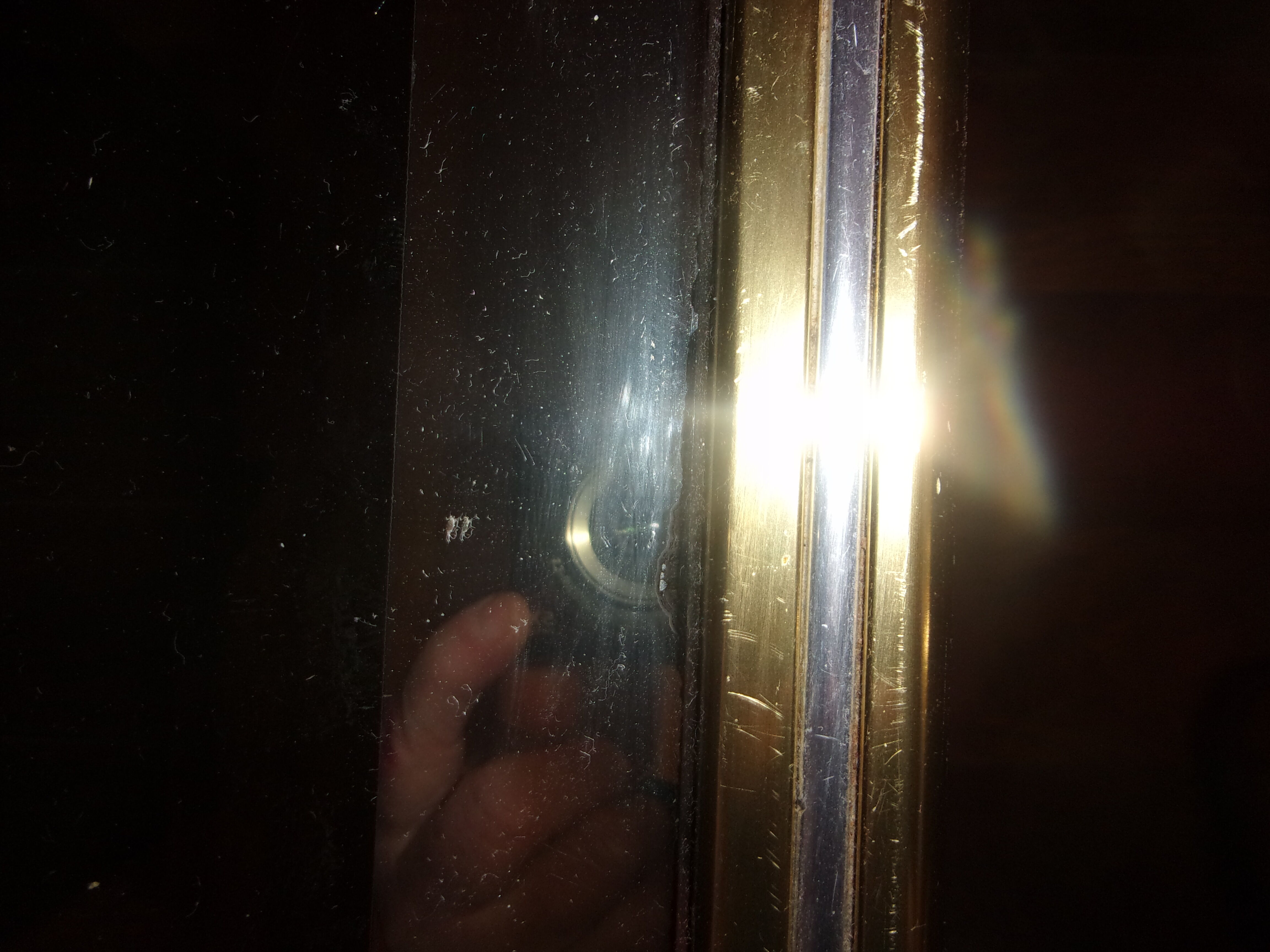 Hollywood regency brass glass coffee table 1960