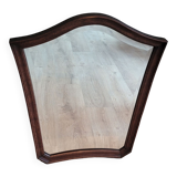 Trapezoid wood mirror 58x73