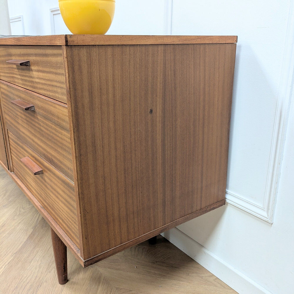 Danish vintage teak sideboard from the 1960s.