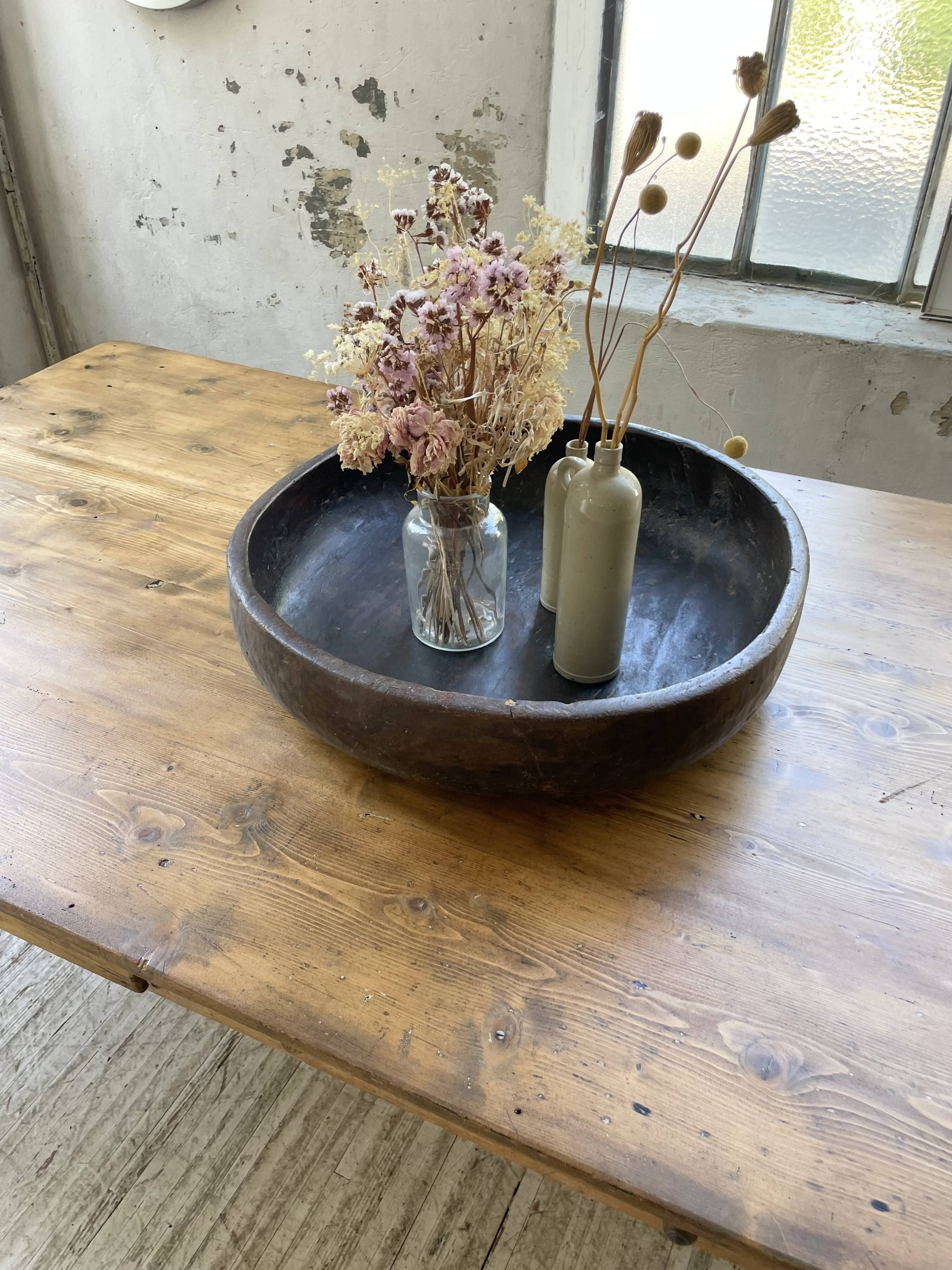Plat en bois berbère XXL