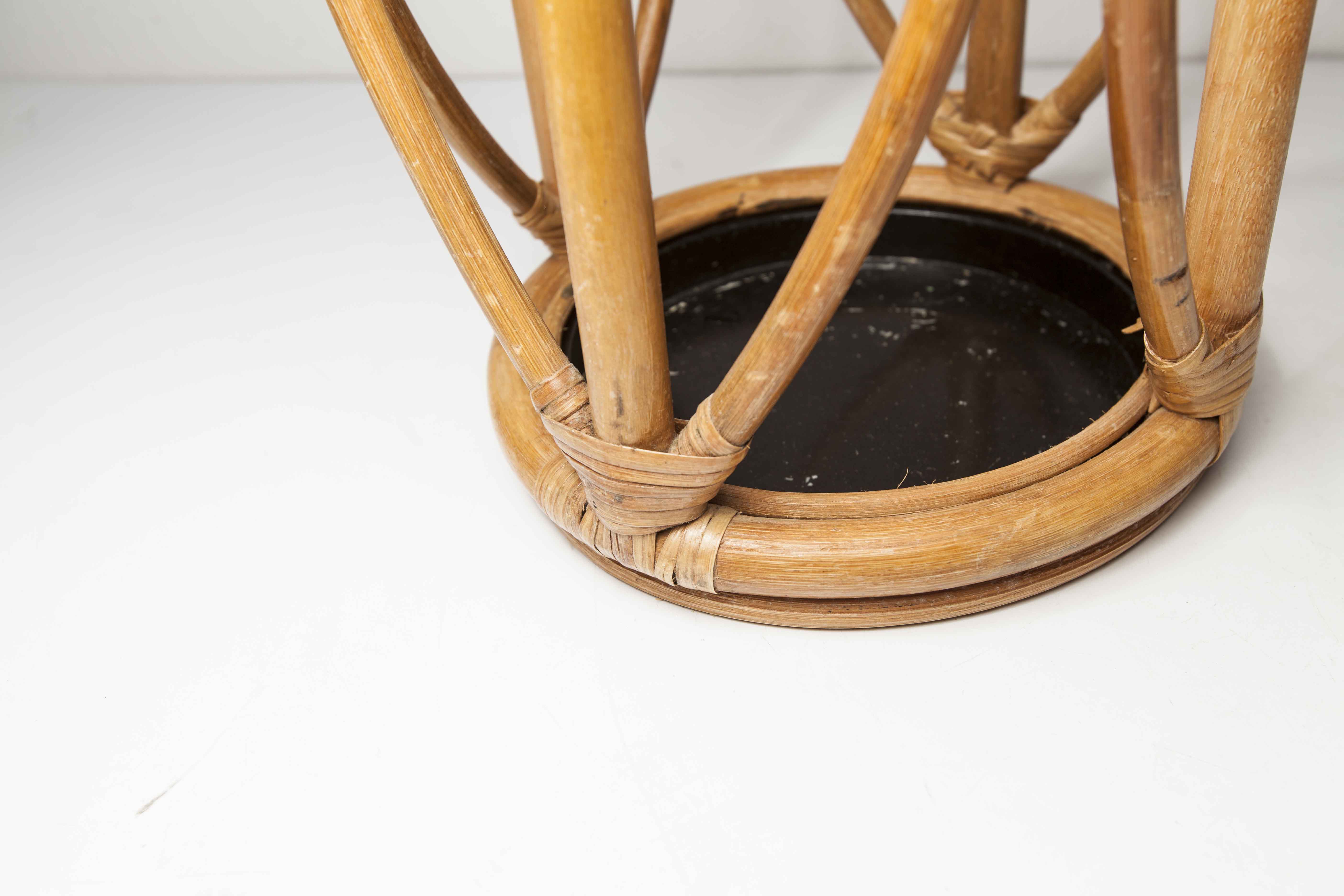 1950 rattan umbrella holder