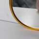 Plateau miroir doré 1960 d32cm
