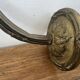 Antique bronze wall light in Louis XVI style - tulip-shaped glass paste flower.