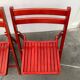 Mid-century wooden folding chair, 1960s, set of 4