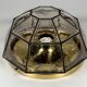 1960s 1970s Ceiling Lamp Flush Mount by Glashütte Limburg Germany