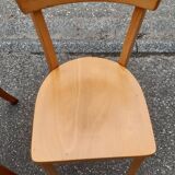 Set of 4 mismatched bistro chairs