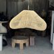 Suspension or rattan lampshade in the shape of a cloud or flattened bubble D60 H35