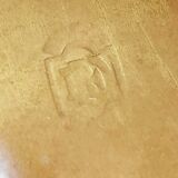 Old bronze or brass fireplace clamp