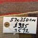 Couloir kilim étroit 57x350 cm shabby chic, vintage turc kelim 2572