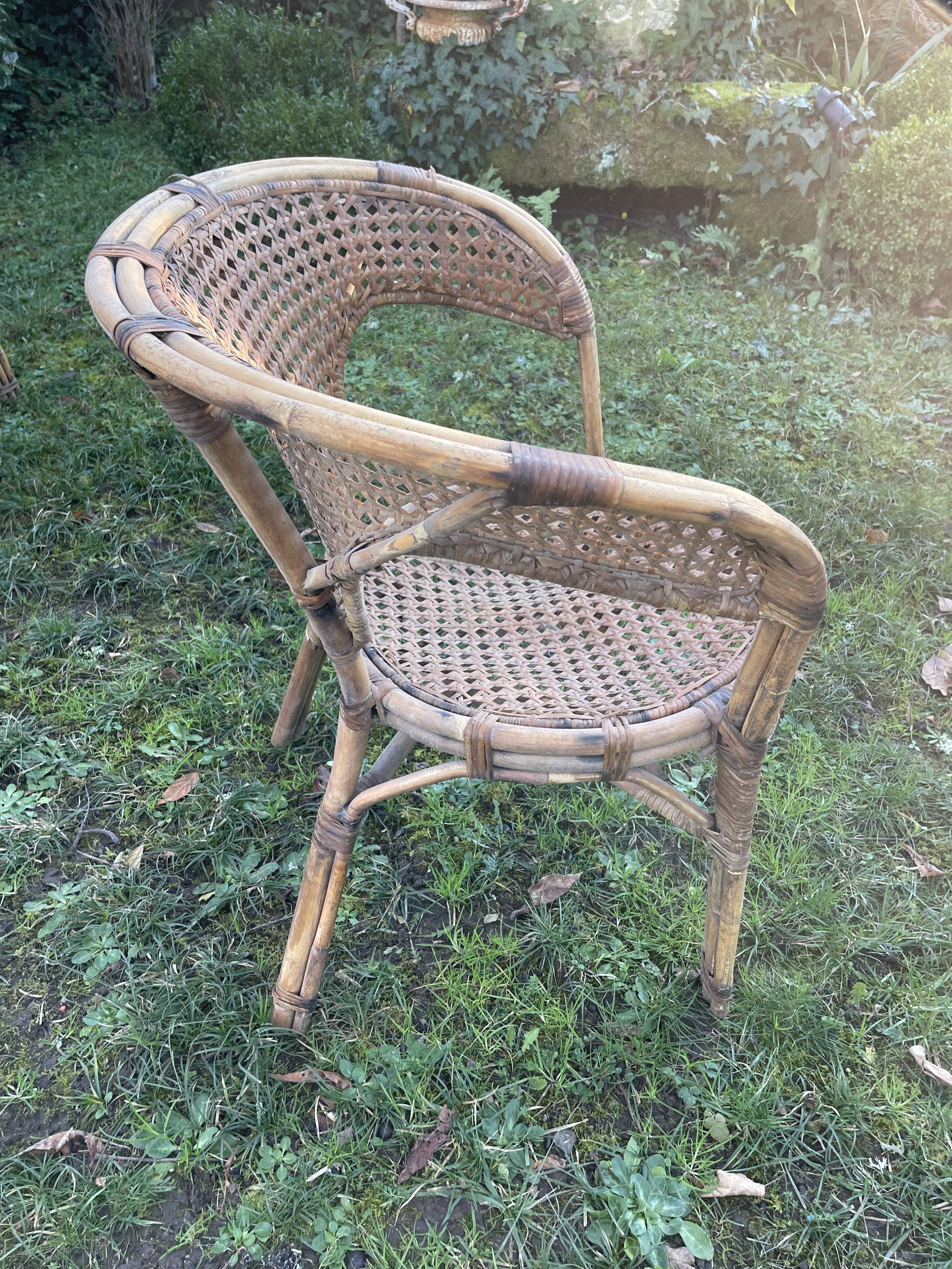 Rattan garden furniture