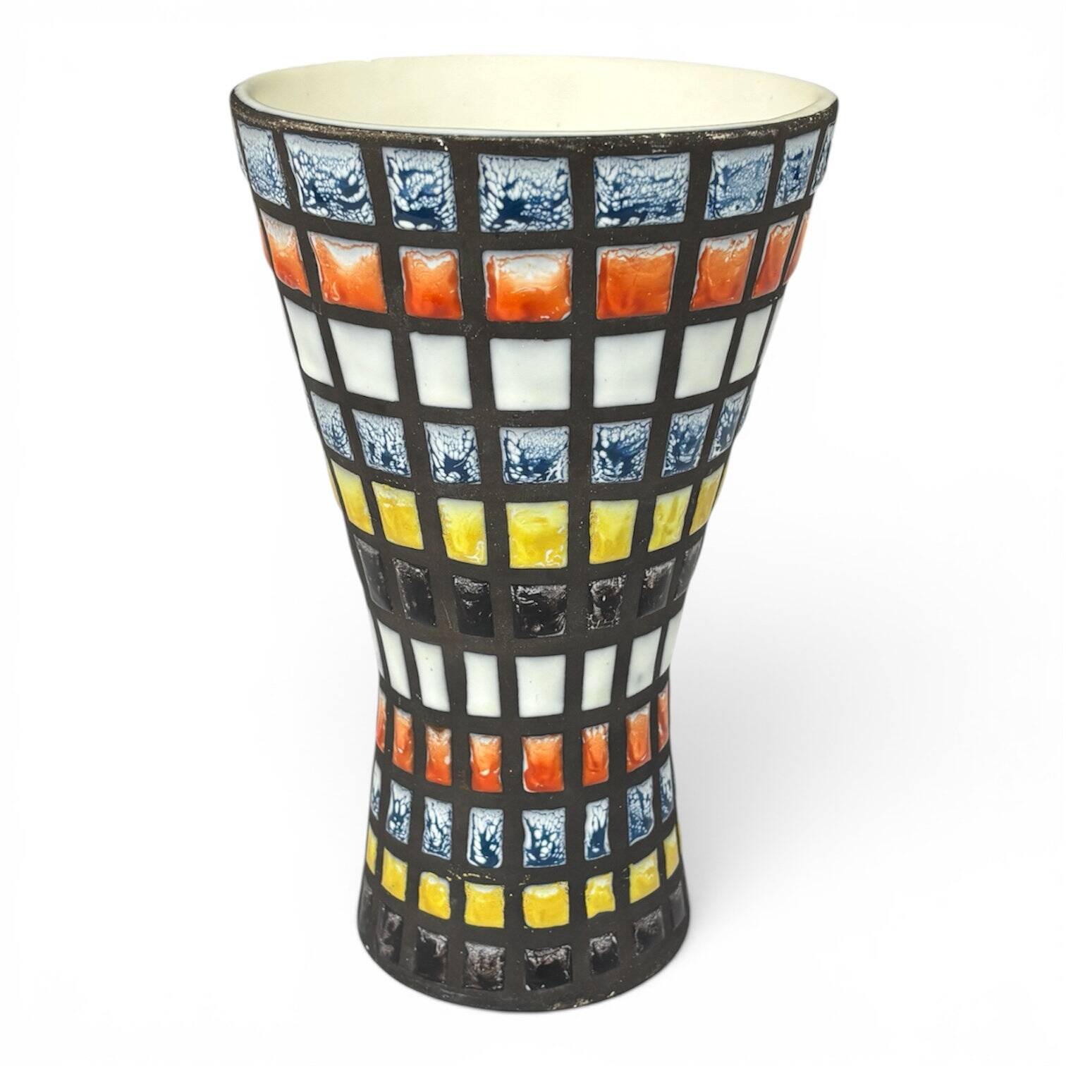 Vase Diabolo M44 décor « Pyjama » Roger Capron