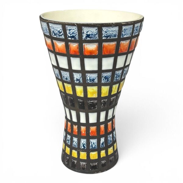 Vase Diabolo M44 décor « Pyjama » Roger Capron
