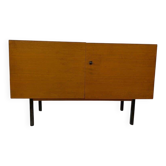 Meuble vintage en bois (commode, meuble TV) avec cadre noir