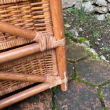 Vintage rattan chest of drawers