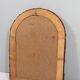 Vintage mirror with wicker border