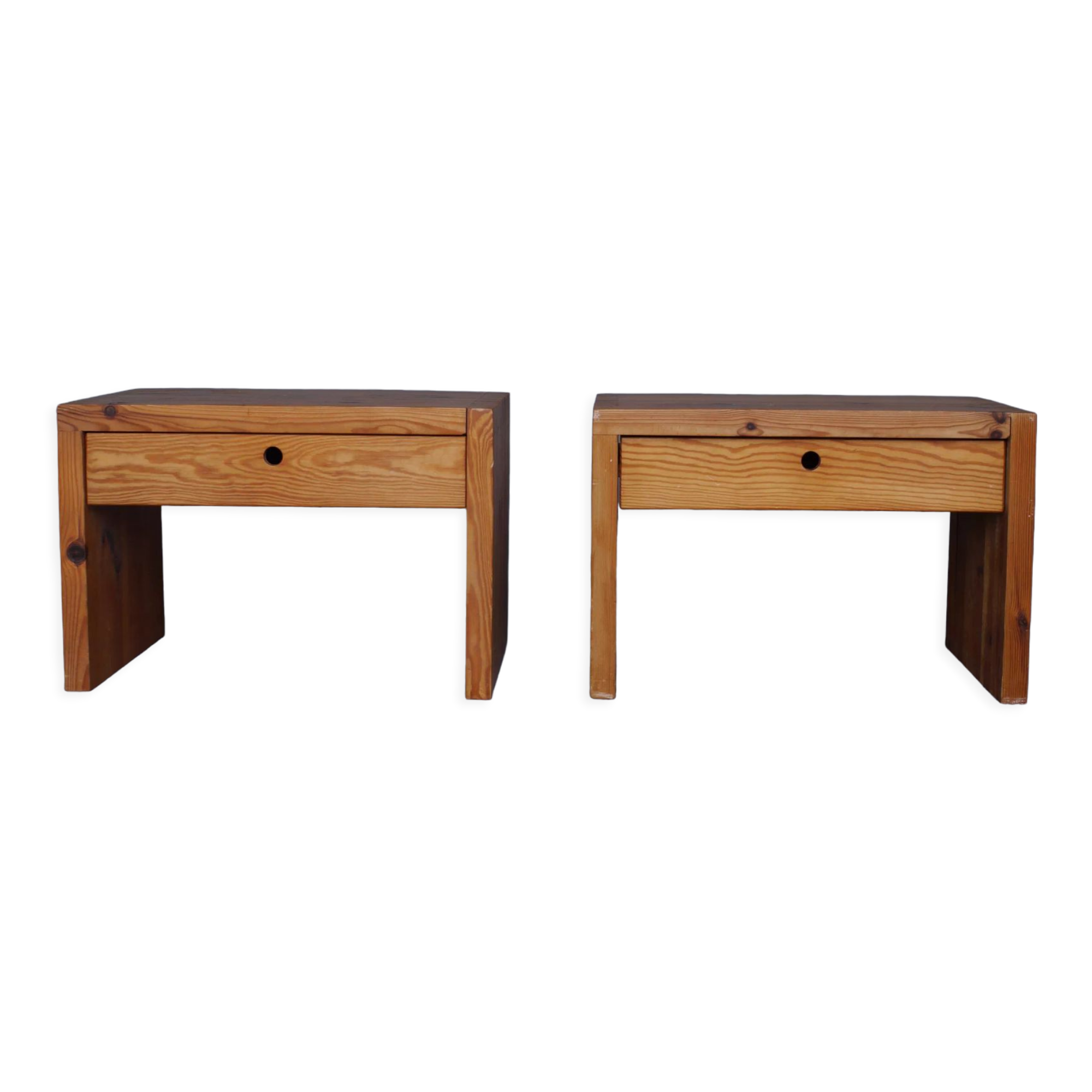 Bedside cabinets nightstands by Ate van Apeldoorn for Houtwerk Hattem