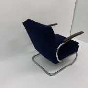 Chromed Bauhaus armchair Type S-411 by W. Gispen for Mücke Melder, 1930s