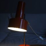 Lampe de bureau à balancier orange 1970