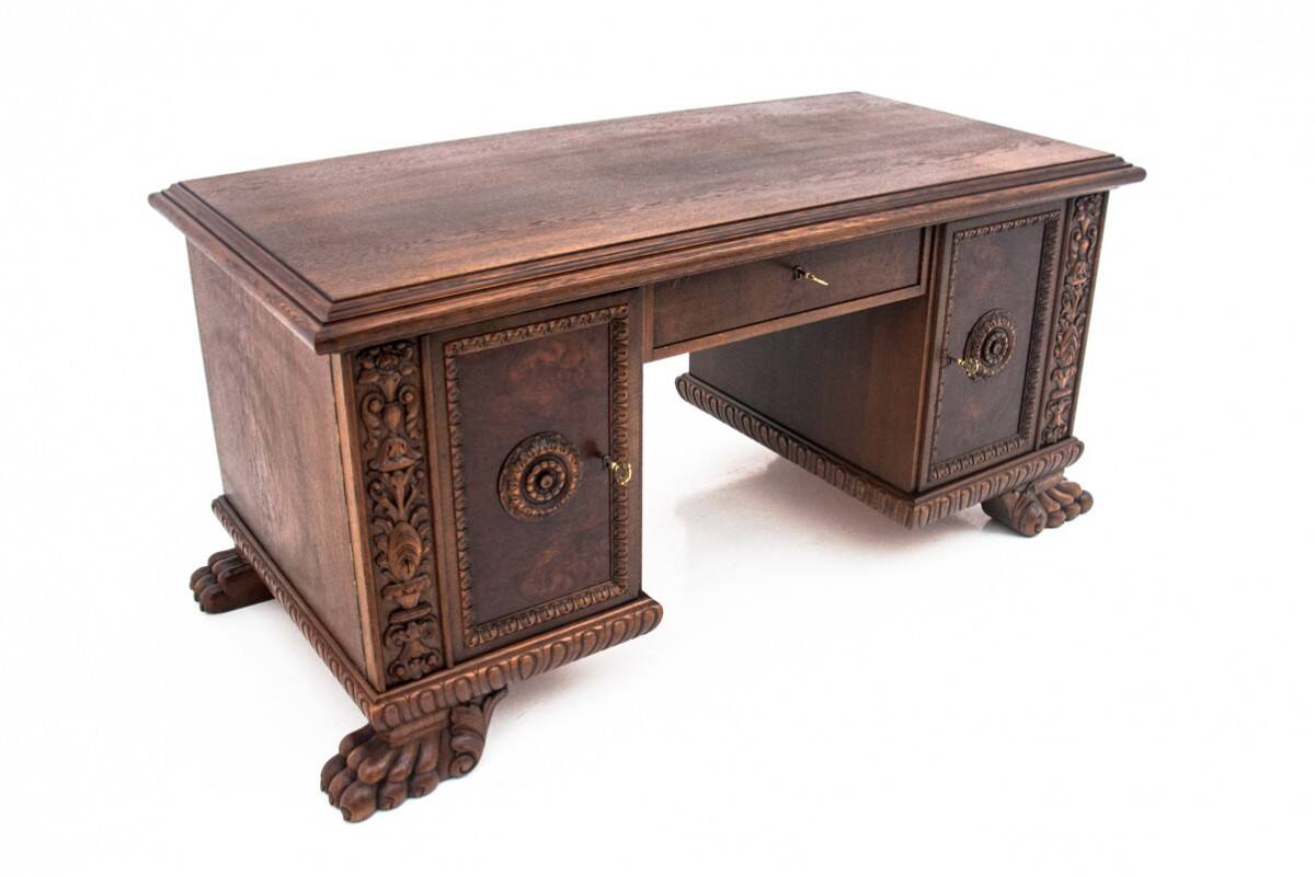 Cabinet set on lion's paws, Germany, early 20th century.