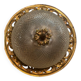 Grand plafonnier en bronze époque art nouveau