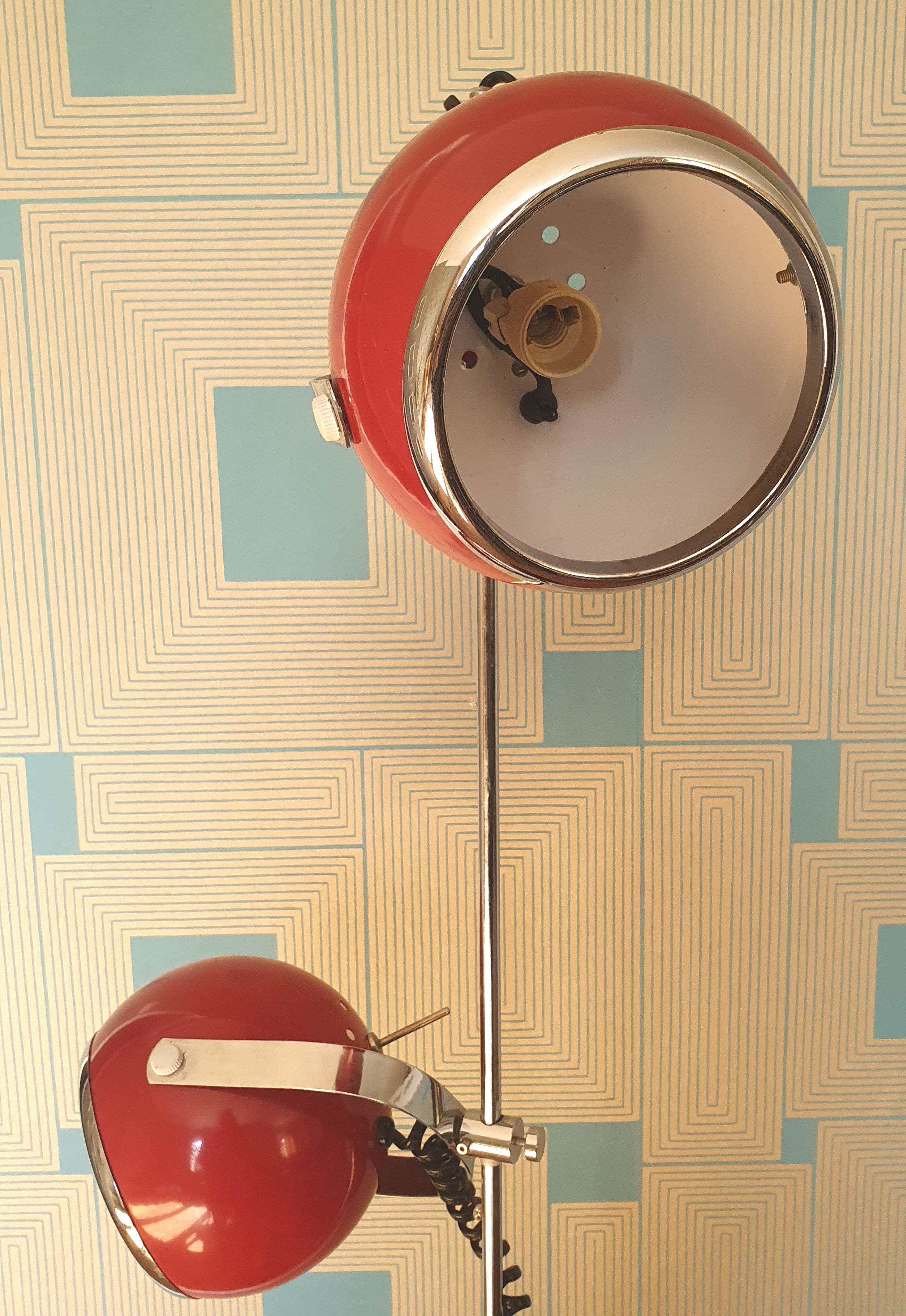 Vintage floor lamp eyeball 1970