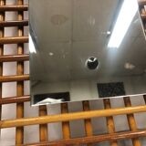 Vintage rattan mirror 1960