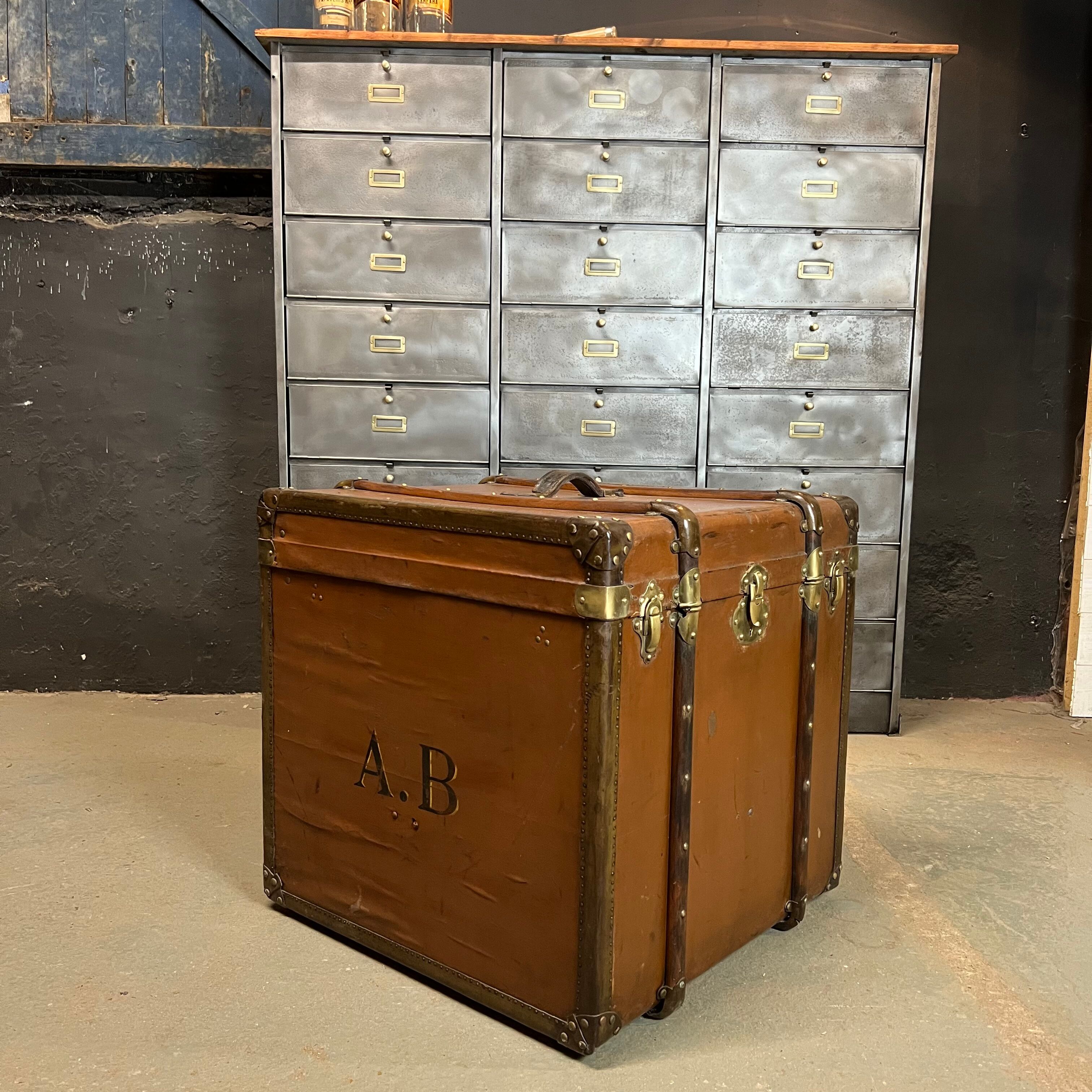 Old travel trunk