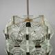 1970s Brutalist Glass Cube Pendant, Kamenický Šenov