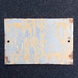 Old enameled plate