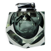 Black Sommerso lighter by Seguso, Murano, Italy, 1970s