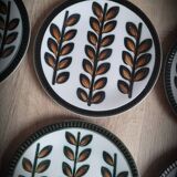 Set of 6 Rambouillet Boch plates 1966